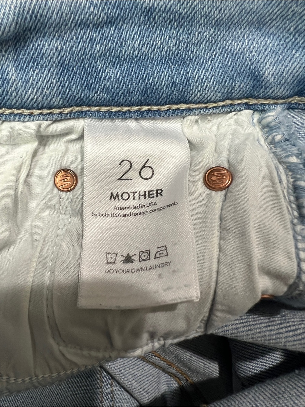 Mother The Insider Crop Step Fray Jeans in Wash Limited Edition Size 26 - Picture 10 of 11